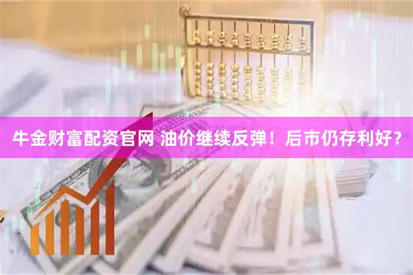 牛金财富配资官网 油价继续反弹！后市仍存利好？